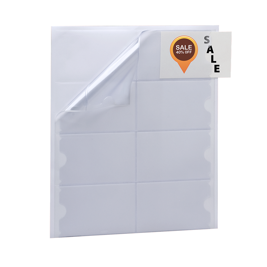 Adhesive Backed Vinyl Sleeve Sightline Display